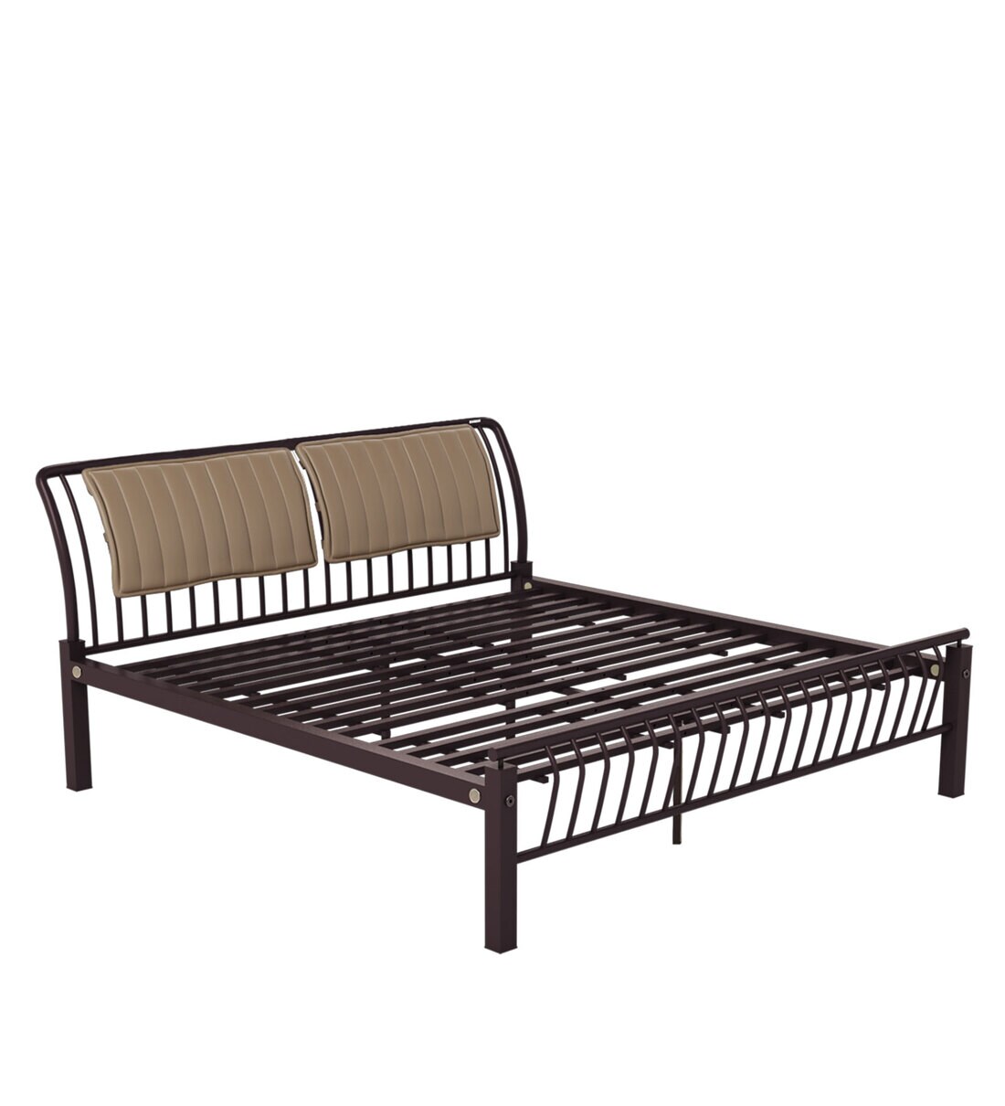 Buy Morpheus King Size Bed in Shell Wine Red Colour by Godrej Interio