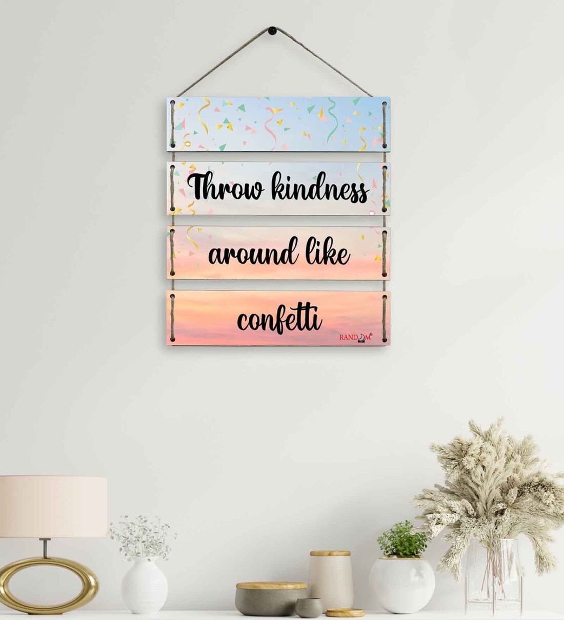 Buy Motivational Quotes Multicolour MDF Wall Hanging by Random Online