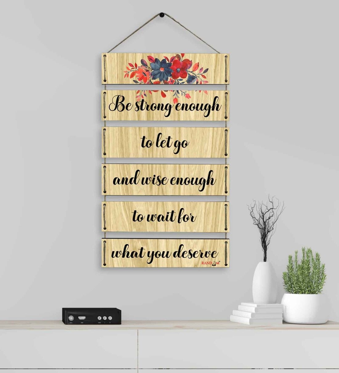 Buy Motivational Quotes Multicolour MDF Wall Hanging by Random at 6