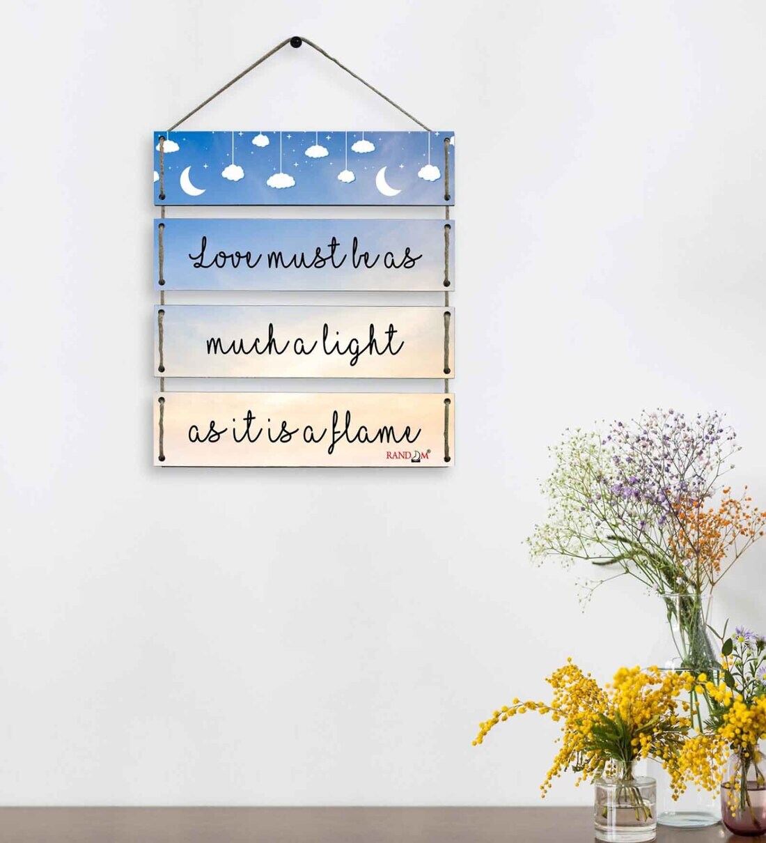 Buy Motivational Quotes Multicolour MDF Wall Hanging by Random Online