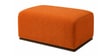 Classic Boucle Fabric 3+1 Seater Sofa Set With Ottoman In Rust Orange Colour