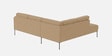 Modern Elegance RHS Sectional Sofa In Brown Color