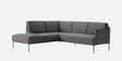 Modern Elegance RHS Sectional Sofa In Dark Grey Color