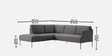 Modern Elegance RHS Sectional Sofa In Dark Grey Color