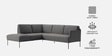 Modern Elegance RHS Sectional Sofa In Dark Grey Color