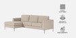 Modern Elegance RHS L Shaped 3 Seater Sofa In Cr me Color