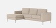 Modern Elegance RHS L Shaped 3 Seater Sofa In Cr me Color