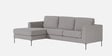Modern Elegance RHS L Shaped 3 Seater Sofa In Dark Grey Color
