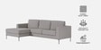 Modern Elegance RHS L Shaped 3 Seater Sofa In Dark Grey Color