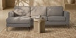 Modern Elegance RHS L Shaped 3 Seater Sofa In Dark Grey Color