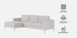Modern Elegance RHS L Shaped 3 Seater Sofa In Grey Color