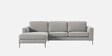 Modern Elegance RHS L Shaped 3 Seater Sofa In Grey Color