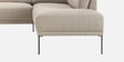 Modern Elegance Rhs Sectional Sofa ( 2+ Lounger ) In Beige Color