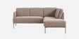 Modern Elegance Rhs Sectional Sofa ( 2+ Lounger ) In Brown Color