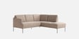 Modern Elegance Rhs Sectional Sofa ( 2+ Lounger ) In Brown Color