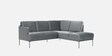 Modern Elegance Rhs Sectional Sofa ( 2+ Lounger ) In Chich Grey Color