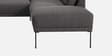 Modern Elegance Rhs Sectional Sofa ( 2+ Lounger ) In Dark Grey Color