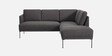 Modern Elegance Rhs Sectional Sofa ( 2+ Lounger ) In Dark Grey Color