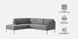 Modern Elegance Rhs Sectional Sofa ( 2+ Lounger ) In Grey Color