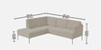 Modern Elegance Velvet RHS Sectional Sofa In Grey Color