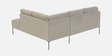 Modern Elegance Velvet RHS Sectional Sofa In Grey Color