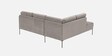 Modern Elegance Velvet Rhs Sectional Sofa ( 2+ Lounger ) In Chich Grey Color