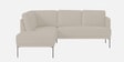 Modern Elegance Velvet Rhs Sectional Sofa ( 2+ Lounger ) In Chich Grey Color