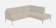 Modern Elegance Velvet Rhs Sectional Sofa ( 2+ Lounger ) In Chich Grey Color