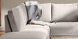 Modern Elegance Velvet Rhs Sectional Sofa ( 2+ Lounger ) In Chich Grey Color