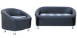 Nelson Sofa Set (2+1) Seater in Black Colour