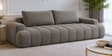 Modern Upholstered 3 Seater Sofa Set In Light Grey Colour