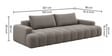 Modern Upholstered 3 Seater Sofa Set In Light Grey Colour