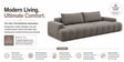Modern Upholstered 3 Seater Sofa Set In Light Grey Colour