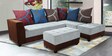 ModStyle 7 Seater LHS Sofa Set in Grey & Brown Colour