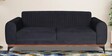 Modway 3 Seater Fabric Sofa In Charcoal Grey Color