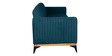 Modway 3 Seater Fabric Sofa In Crowberry Blue Color
