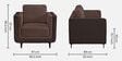 Mojo 2+1+1 Seater Sofa In Crazy Brown Colour