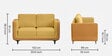 Mojo 2+1+1 Seater Sofa In Trippy Yellow Colour