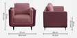 Mojo 2+1+1 Seater Sofa In Hazy Purple Colour