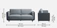 Mojo 2+2+1 Seater Sofa In Cheeky Grey Colour