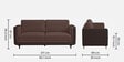 Mojo 2+2+1 Seater Sofa In Crazy Brown Colour