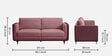 Mojo 3+2+1 Seater Sofa In Hazy Purple Colour
