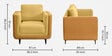 Mojo 3+2+1 Seater Sofa In Trippy Yellow Colour