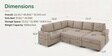 Monaco Grande Sectional Sofa In Beige Color