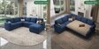 Monaco Grande Sectional Sofa In Blue Color