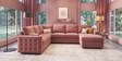 Monaco Grande Sectional Sofa In Blush Pink Color