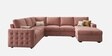 Monaco Grande Sectional Sofa In Blush Pink Color