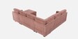 Monaco Grande Sectional Sofa In Blush Pink Color