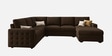 Monaco Grande Sectional Sofa In Dark Brown Color