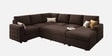 Monaco Grande Sectional Sofa In Dark Brown Color